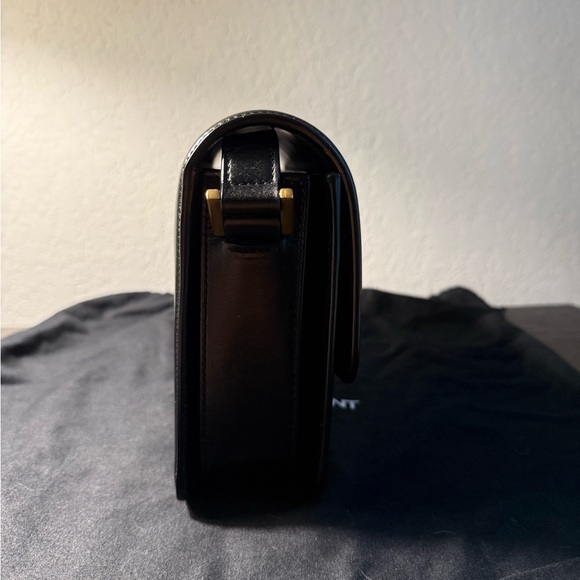 Yves Saint Laurent Medium Solferino Black Leather with Gold Hardware - Picture 10 of 12